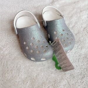 NEW Classic Toddler Glitter Crocs Slip Ons Size C 9 - Water Outdoor Shoes C9